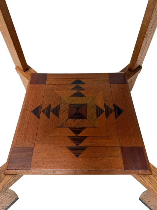 Art Deco Amsterdamse School Two-Tier Side Table with Marquetry 1920s